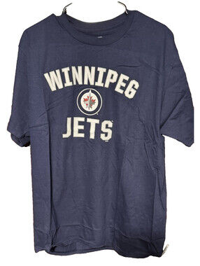 Winnipeg Jets Fanatics Blue T-Shirt Men Sz XL New Without Tags